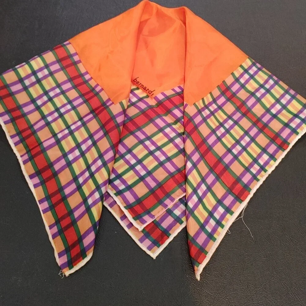 Vintage Bernardi Orange Scarf